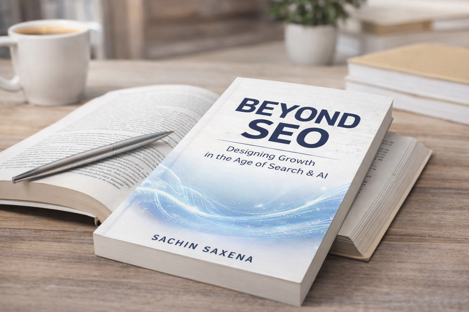 Beyond SEO ebook by Sachin Saxena explaining SEO beyond traditional ranking strategies