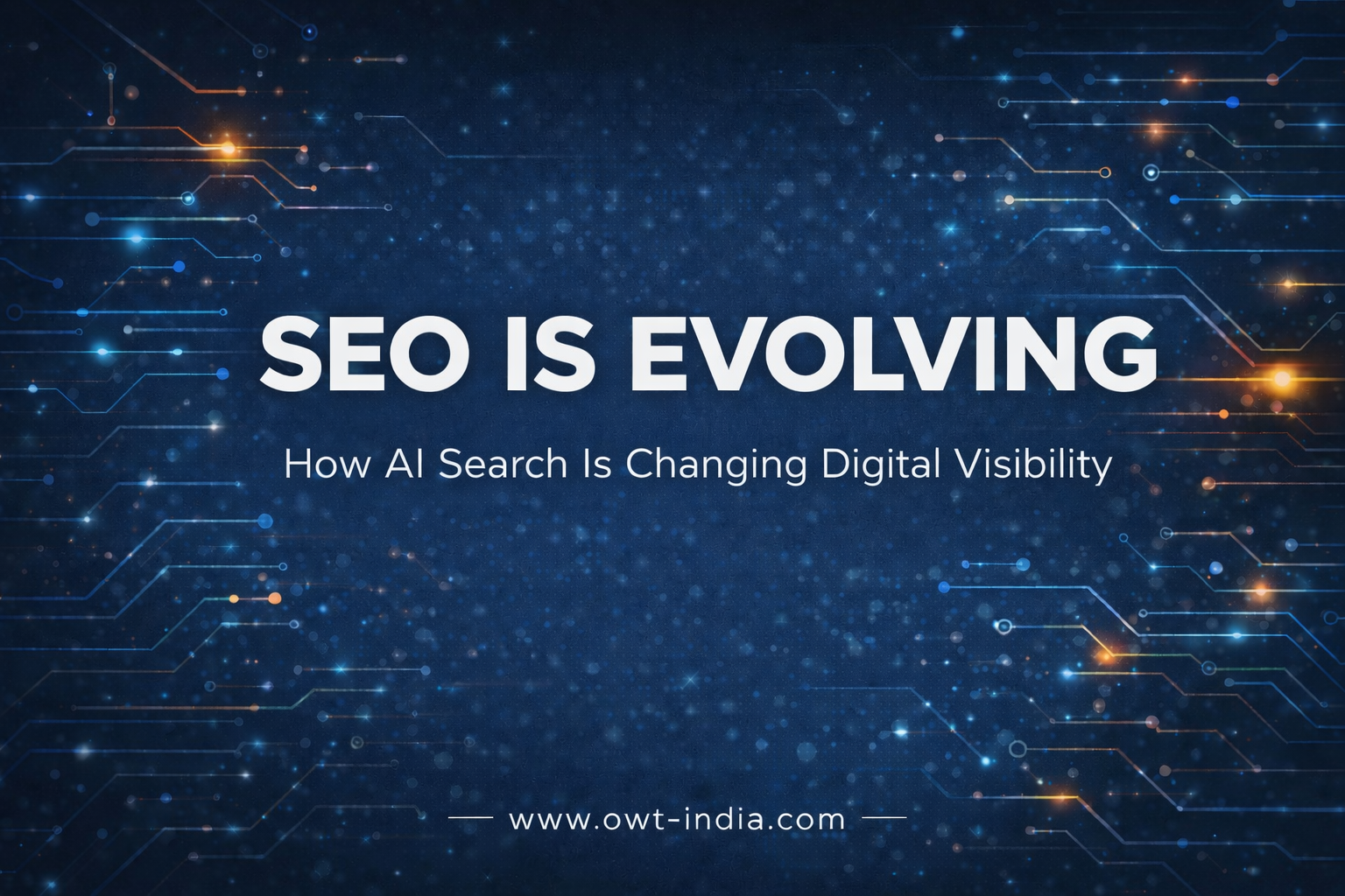 SEO is evolving infographic showing how AI search is changing digital visibility