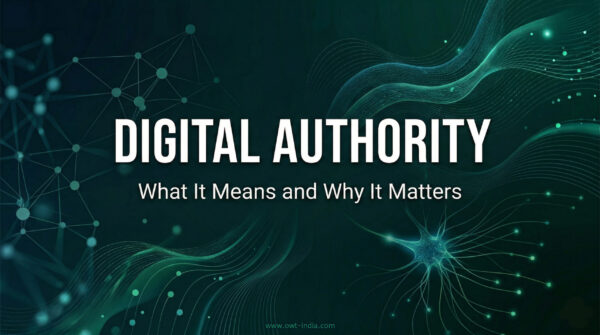 digital authority concept showing trust signals, SEO visibility, and AI content understanding