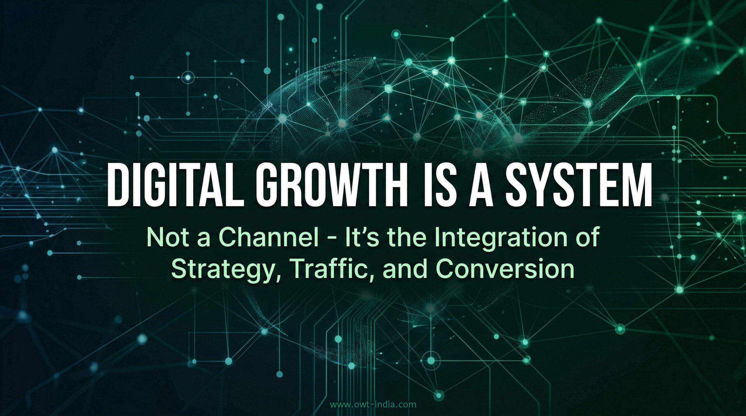 digital growth system showing interconnected channels forming a unified customer journey