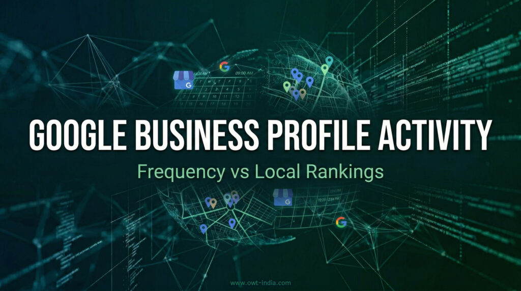 google business profile activity frequency comparison showing higher activity leading to improved local rankings