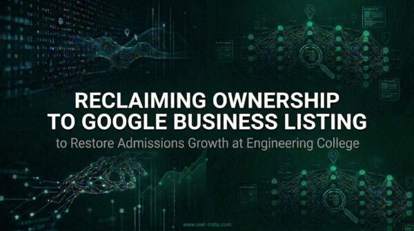 Google Business Profile recovery case study showing restored listing ownership and increased college admissions