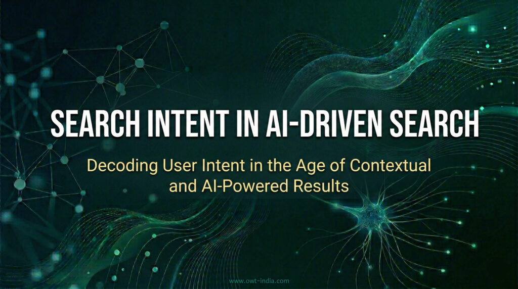 search intent in AI-driven search showing user query understanding and contextual response generation