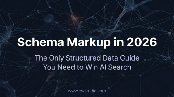 Schema markup implementation guide showing 6 structured data types for AI search visibility in 2026