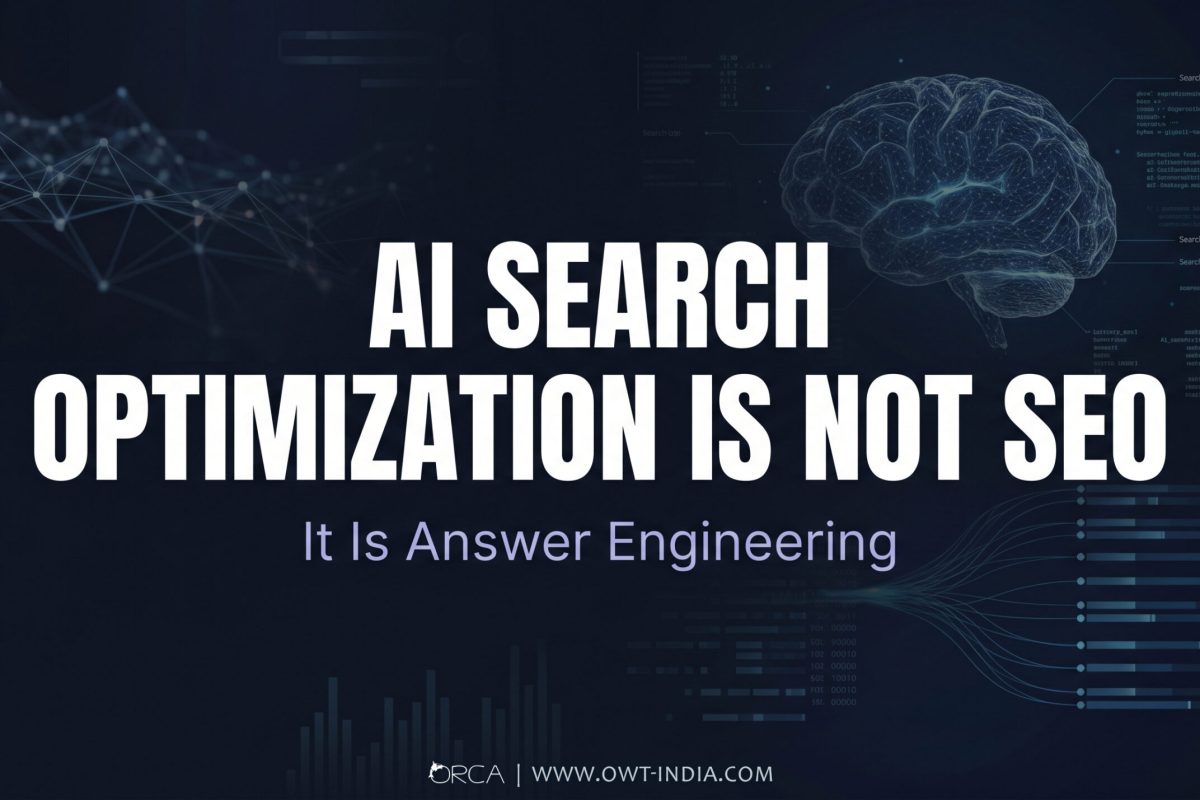 AI Search Optimization Is Not SEO. It Is Answer Engineering