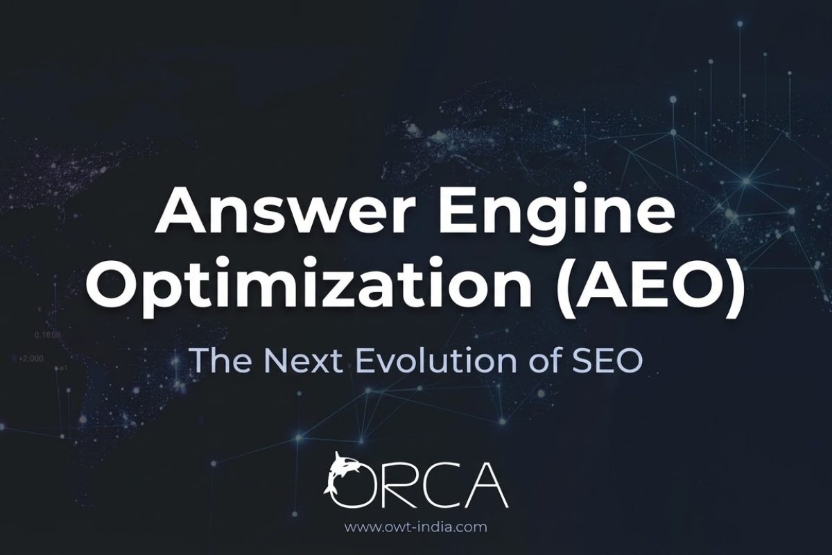 Answer Engine Optimization AEO blog thumbnail showing the evolution of SEO and how AI search engines deliver direct answers